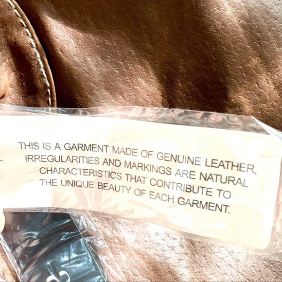 Leather Moto $300 a.n.a Coat Jacket - Picture 3 of 6